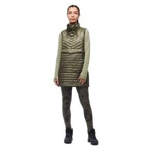 Indyeva LEKKA Insulated Long Vest Jacket Green size Large EUC